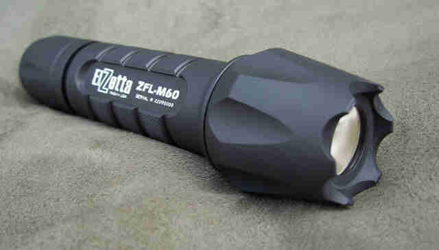 Elzetta ZFL-M60 Tactical Light w Strike Bezel and Click Switch